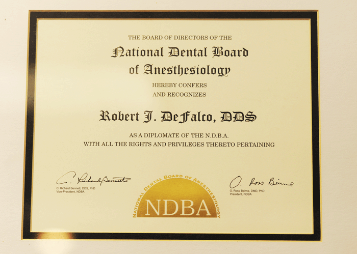 NDBA certificate