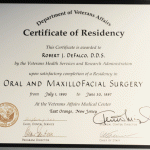 Certificate of Residency Dept. of Veterans Affairs