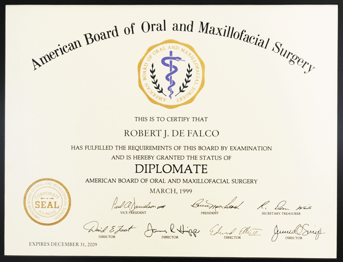 ABOMS Diplomate certification