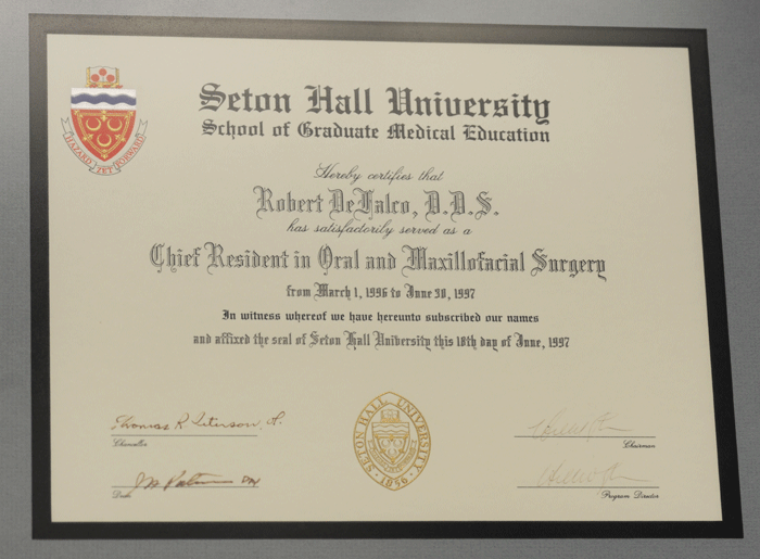 Seton Hall University Chief Resident in Oral Maxillofacial Surgery
