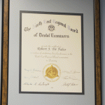 The North East Regional Board of Dental Examiners certificate